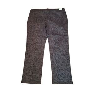 Code BLEU Chelsea Classic Straight Leg Pants Ladies 24W BROWN NWT Slimming Soft